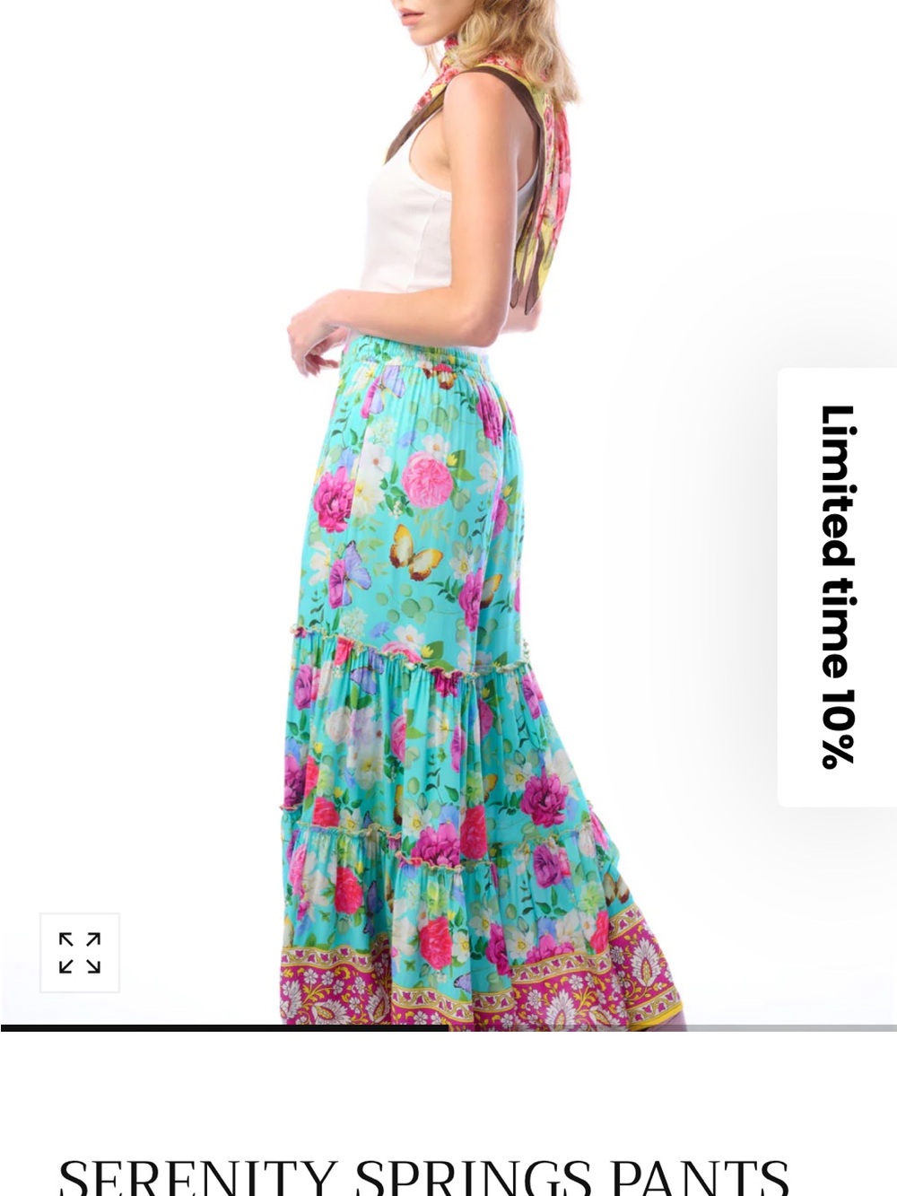 NWT Aratta Silent Journey Serenity Springs Wide Leg Pants - Picture 6 of 16